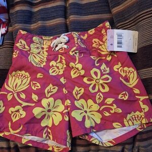 OshKosh B'gosh Pink Floral Athletic Shorts